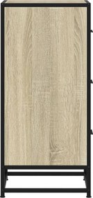 vidaXL Συρταριέρα Sonoma Δρυς 35,5x35x76 εκ. Επεξ. Ξύλο + Μέταλλο