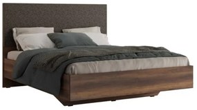 Κρεβάτι (Για Στρώμα 160x200cm) Oryana 0258272 206x171x162cm Walnut Υπέρδιπλo