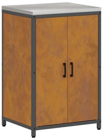 vidaXL Σετ Αποθήκευσης Κουζίνας 2 pcs Σκ rusty 120 x 50 x 92 εκ.