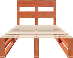 vidaXL Σκελετός Κρεβ. Χωρίς Στρώμα Καφέ Κεριού 100x200 εκ Μασίφ Πεύκο