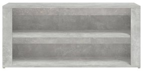 vidaXL Παπουτσοθήκη Γκρι Σκυροδέματος 100x35x45 εκ. Επεξεργασμένο Ξύλο