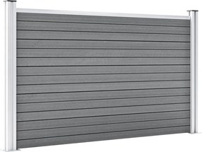 vidaXL Πάνελ Περίφραξης Γκρι 872 x 106 εκ. από WPC