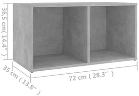 Έπιπλο Τηλεόρασης Γκρι Σκυροδέματος 72x35x36,5 εκ. Επεξ. Ξύλο - Γκρι