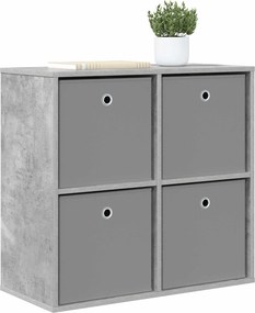 vidaXL Πλαϊνό γραφείο Σκυρόδεμα Γκρι 68,5 x 32 x 67 εκ