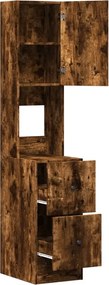 vidaXL Ντουλάπι Κουζίνας Καπνιστή Δρυς 35x50x180 εκ. Επεξεργ. Ξύλο