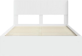 vidaXL Καλάθι με αποθήκη και κεφαλάρι Λευκό 120 x 190 cm