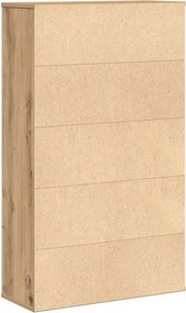 vidaXL Βιβλιοθήκη Αρτισιανή Δρυς 60x24x101,5 εκ. Επεξ. Ξύλο
