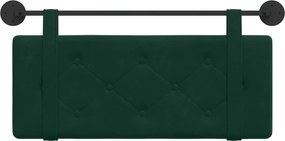 vidaXL Κρεμαστό Κεφαλάρι Σκούρο Πράσινο Βελούδο