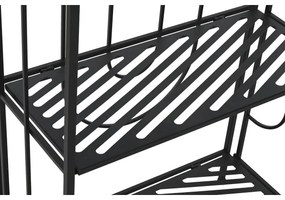 Ράφια Home ESPRIT Μαύρο Μέταλλο 60 x 27 x 160 cm