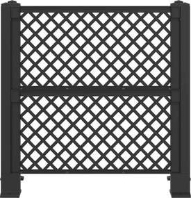 vidaXL Πέργκολα κάδου Ανθρακί 123 x 47 x 114 εκ PP
