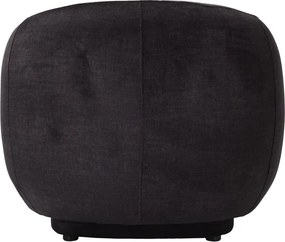 Πολυθρόνα Freya pakoworld ύφασμα σε ανθρακί απόχρωση 93x87x76εκ