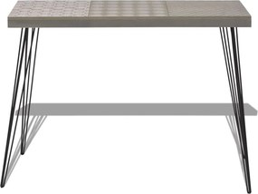 vidaXL Κονσόλα Τραπέζι Γκρι 90 x 30 x 71,5 εκ.
