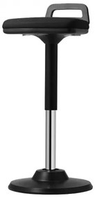 VEVOR Wobble Chair Height-Adjustable (24.6-34.4&quot;) Active Chair with Handle Black
