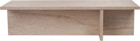 Τραπεζάκι Σαλονιού Τραβερτίνη HARBOR 120x45x30