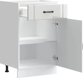 vidaXL ντουλάπι βάσης κουζίνας Lucca Λευκό Υψηλής στιλπνότητας