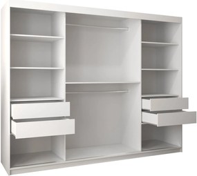 Ντουλάπα Spoti 250 Συρόμενη-Λευκό