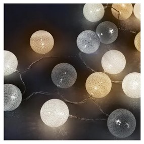 Λαμπάκια Σειρά 20 LED Πολύχρωμο 2,85m Cotton Balls Night 27-00435 Panagoulas-27-00435-Πολύχρωμο 27-00435