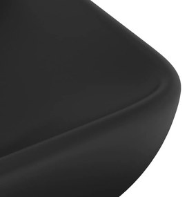 Νιπτήρας Πολυτελής Ορθογώνιος Μαύρο Ματ 71x38 εκ. Κεραμικός - Μαύρο