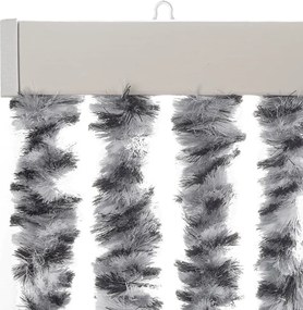 vidaXL Σήτα Εντόμων Γκρι/Μαύρη/Λευκή 90x220 εκ. από Σενίλ