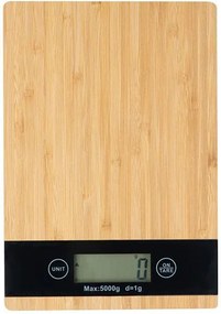 Ζυγαριά ψηφιακή κουζίνας eco από ξύλο μπαμπού 1g - 5Kg.