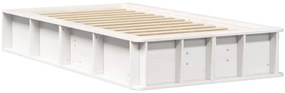 vidaXL Σκελετός Κρεβατιού Λευκό 210 x 118 x 30 εκ Στερεά ξυλεία πεύκου