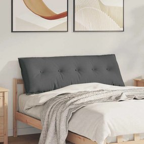 vidaXL Μαξιλάρι Πλάτης Σκούρο Γκρι 140 x 50 x 19 cm ύφασμα