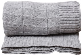 Κουβέρτα/Ριχτάρι Καναπέ Πλεκτή 125x170 Νόλαν Γκρι Viopros