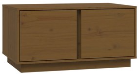 vidaXL Τραπεζάκι Σαλονιού Καφέ Μελί 80x50x40 εκ. Μασίφ Ξύλο Πεύκου