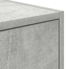 Έπιπλο Τηλεόρασης Γκρι μπετόν 60x31x25,5 εκ. Επεξεργασμένο Ξύλο - Γκρι