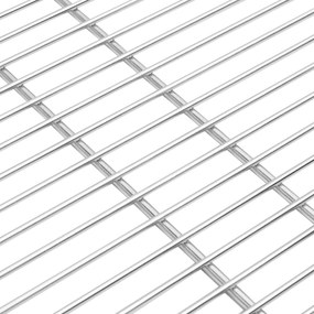 vidaXL BBQ Grill Grate Ασημί Ø60 εκ Ανοξείδωτο ατσάλι