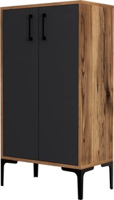Shoe Cabinet Prag - Walnut, Anthracite Walnut
Anthracite