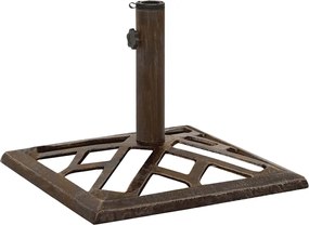 vidaXL Βάση Ομπρέλας Μπρονζέ 44 x 44 x 31 εκ. από Χυτοσίδηρο