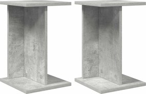 vidaXL Βάση φυτών 2 pcs Σκυρόχρωμο Γκρι 25 x 25,5 x 40,5 εκ.
