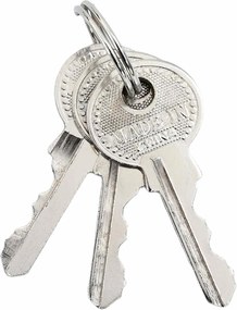 vidaXL Κλειδαριά U με Κλειδιά 12 pcs Ορείχαλκος Σίδερο