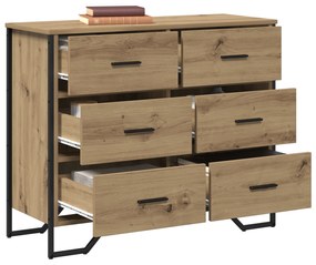 vidaXL Κουτί με Συρτάρια Ξυλόπινα 91x35.5x74.5 εκ. Επεξεργασμένο Ξύλο