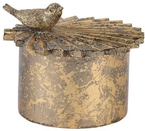 Δοχείο Διακοσμητικό 77128 15,5x9,5x8,5cm Bronze Artekko Resin