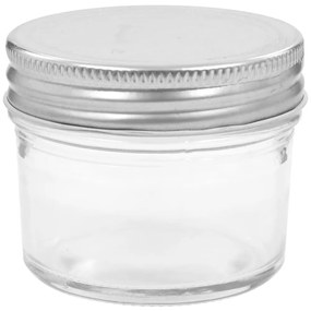 vidaXL Βάζα Μαρμελάδας 24 τεμ. 110 ml Γυάλινα με Ασημένια Καπάκια