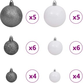 vidaXL Τεχνητό Χριστουγεννιάτικο Δέντρο Λευκό 68 x 68 x 120 cm