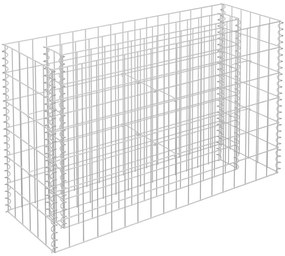 vidaXL Συρματοκιβώτιο-Γλάστρα Υπερυψωμένη 90x30x60 εκ. Γαλβ. Χάλυβας