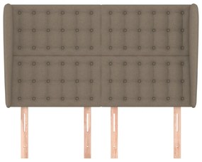 vidaXL Κεφαλάρι με Πτερύγια Taupe 147x23x118/128 εκ. Υφασμάτινο