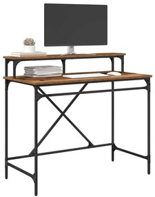 vidaXL Γραφείο Παλιό Ξύλο 100 x 50 x 90 cm Επεξεργασμένο ξύλο