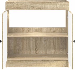 vidaXL Ντουλάπι κάτω από τον νιπτήρα Sonoma Δρυς 56 x 37,5 x 81 εκ
