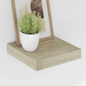 vidaXL Ράφια Τοίχου 4 τεμ. Χρώμα Δρυός 23x23,5x3,8 εκ. MDF