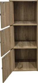 Ντουλάπα-στήλη Wirdia pakoworld sonoma 30.5x24x71.5εκ