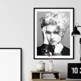 Πόστερ &amp; Κάδρο Madonna PRT059 22x31cm Μαύρο Ξύλινο Κάδρο (με πόστερ)