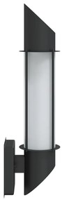 vidaXL Φωτιστικό Τοίχου Εξωτερικού Χώρου Μαύρο από Ανοξείδωτο Ατσάλι
