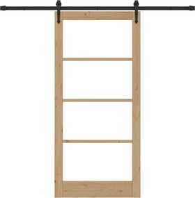 vidaXL Συρόμενη Πόρτα ORKDAL Φυσικό 93 x 202 cm