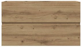 vidaXL Ντουλάπι Μπάνιου Κρεμαστό Παλ. Ξύλο 80x38,5x45 εκ. από Επ. Ξύλο