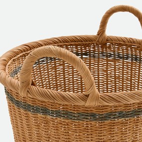 Στρογγυλό καλάθι από ρατάν, διάμετρος 39 cm, ALINO