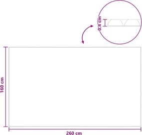 vidaXL Ηλιακή Κάλυψη Πισίνας Βαρέως Τύπου 260 x 160 εκ 200 μμ